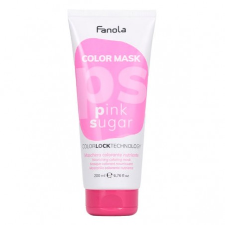 Fanola Color Mask Pink Sugar Питательная окрашивающая маска для волос "Розовая" 200 мл