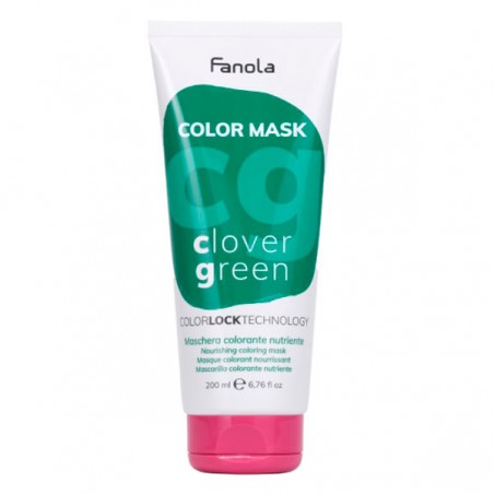 Fanola Color Mask Clover Green Питательная окрашивающая маска для волос "Зеленая" 200 мл