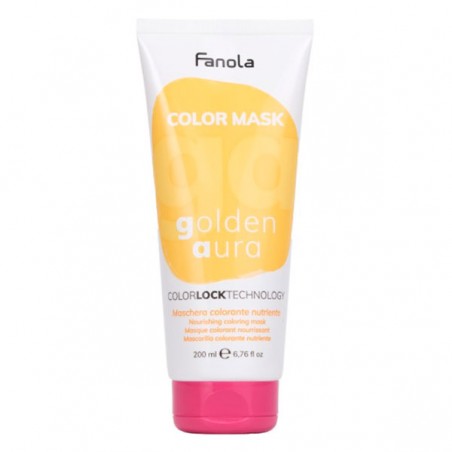 Fanola Color Mask Golden Aura Питательная окрашивающая маска для волос "Золотистая" 200 мл