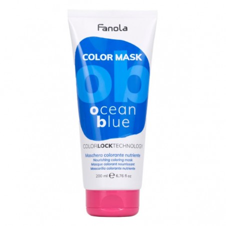Fanola Color Mask Ocean Blue Питательная окрашивающая маска для волос "Синяя" 200 мл