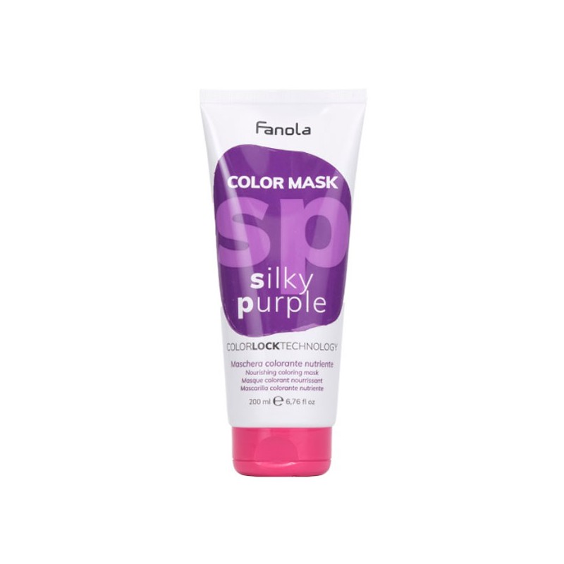 Fanola Color Mask Silky Purple Питательная окрашивающая маска для волос "Фиолетовая" 200 мл