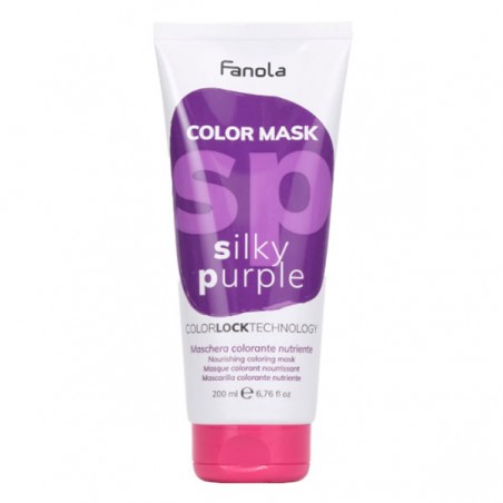 Fanola Color Mask Silky Purple Питательная окрашивающая маска для волос "Фиолетовая" 200 мл