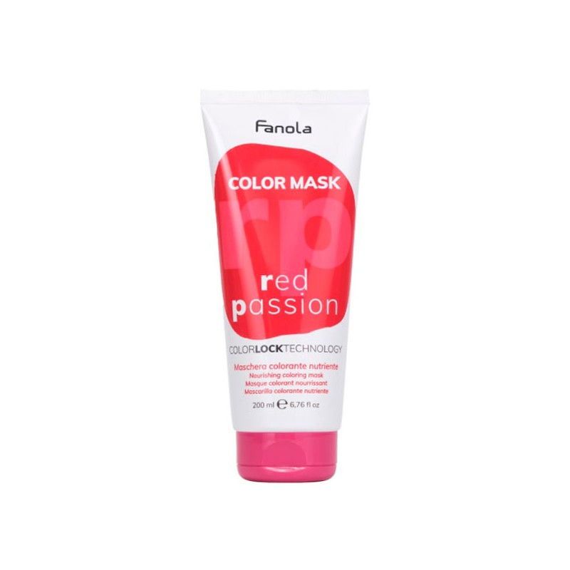 Fanola Color Mask Red Passion Питательная окрашивающая маска для волос "Красная" 200 мл