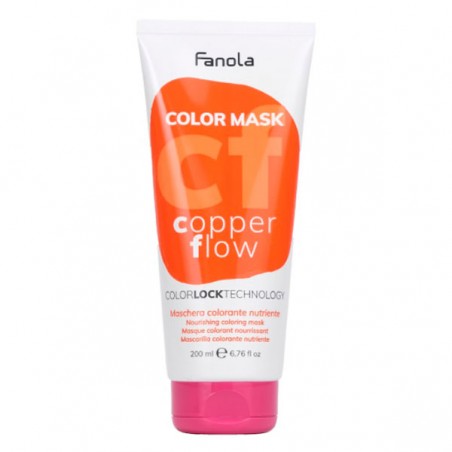 Fanola Color Mask Copper Flow Питательная окрашивающая маска для волос "Медная" 200 мл