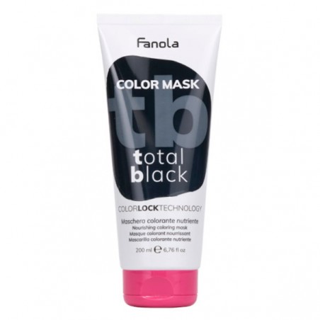 Fanola Color Mask Total Black Питательная окрашивающая маска для волос "Черная" 200 мл