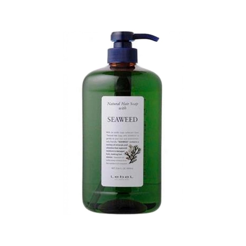 Lebel Natural Hair Soap With Seaweed Шампунь для нормальных и слабо повреждённых волос с экстрактом морских водорослей 1 л
