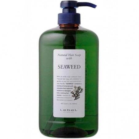 Lebel Natural Hair Soap With Seaweed Шампунь для нормальных и слабо повреждённых волос с экстрактом морских водорослей 1 л