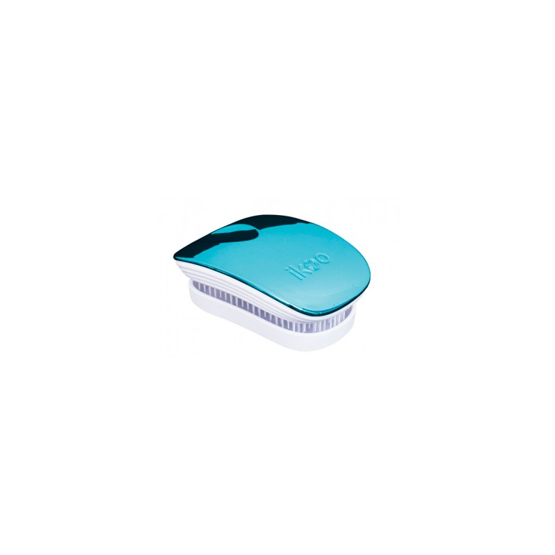 Ikoo Pocket Home Brush Turquoise Metallic Edition White Body Компактная расческа Цвет: Бирюзовый с белым