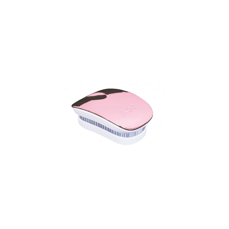 Ikoo Pocket Brush Rose Gold Metallic Edition White Body Компактная расческа Цвет: Розовое золото с белым