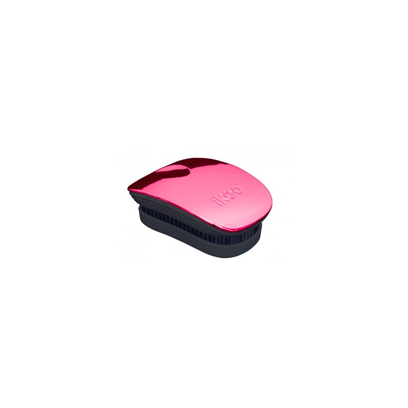 Ikoo Pocket Brush Pink Metallic Edition Black Body Компактная расческа Цвет: Розовый с черным