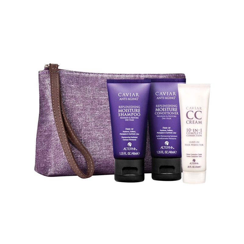 ALTERNA CAVIAR Travel Set Дорожный набор: Moisture Shampoo+Conditioner+CC Cream 105 мл