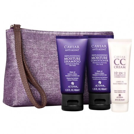 ALTERNA CAVIAR Travel Set Дорожный набор: Moisture Shampoo+Conditioner+CC Cream 105 мл