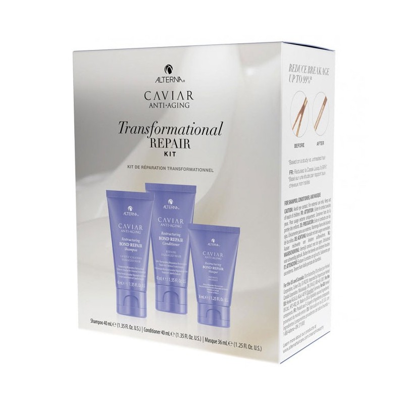 ALTERNA CAVIAR ANTI-AGING Trasformational Repair Kit Дорожный набор тотальное восстановление волос 116 мл