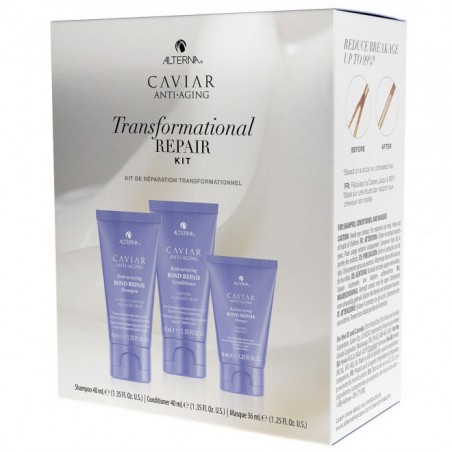 ALTERNA CAVIAR ANTI-AGING Trasformational Repair Kit Дорожный набор тотальное восстановление волос 116 мл